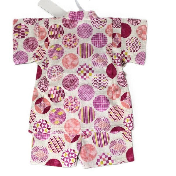 [Pre-Order] Made in Japan Jinbei Set: Traditional Pattern 2-Piece Set (Tsumugi Cotton) (Save 50% in January)