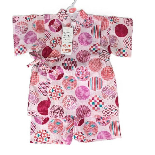 [Pre-Order] Made in Japan Jinbei Set: Traditional Pattern 2-Piece Set (Tsumugi Cotton) (Save 50% in January)