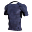 Men’s Gym Compression Shirt – Short Sleeve Workout Training & MMA BJJ Rash Guard