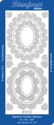 Deco Stickers - Floral Oval Frame