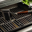TableCraft Wooden Handle Wide Grill Brush with Black Soft Grip