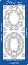 Deco Stickers - Floral Oval Frame