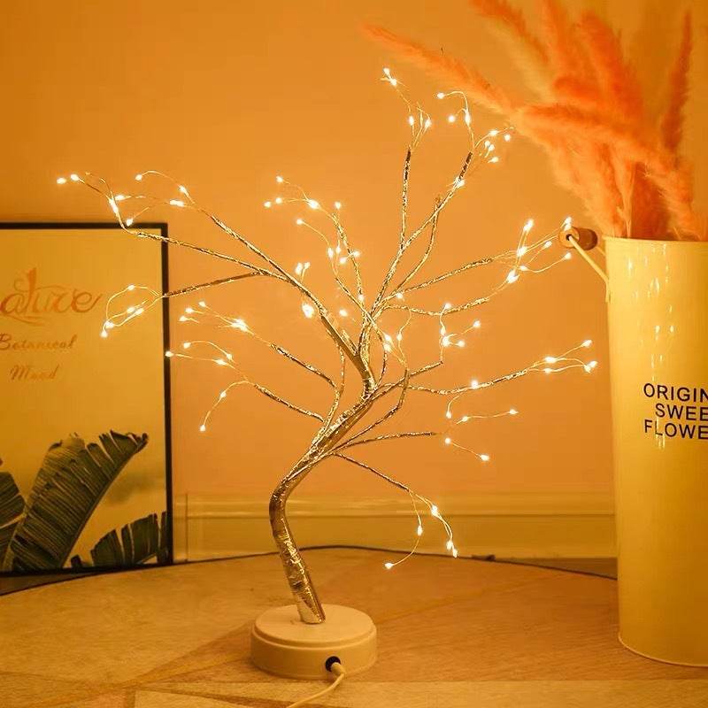 Led Copper Wire Light Bedroom Desk Table Light