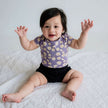 Baby Bamboo High-Waisted Shorties | Bison Plaid