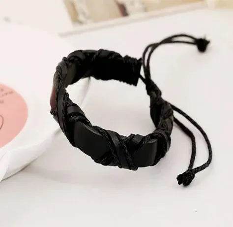 Asgard Crafted Leather Nordic Arm Bracelet for men