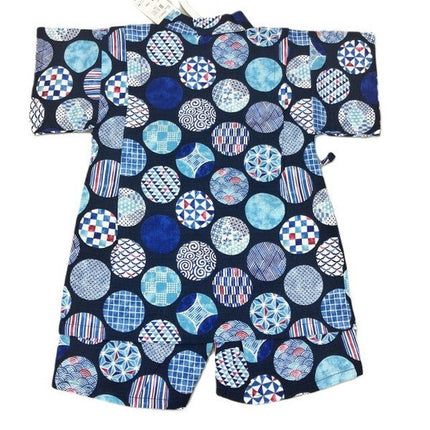 [Pre-Order] Made in Japan Jinbei Set: Traditional Pattern 2-Piece Set (Tsumugi Cotton) (Save 50% in January)