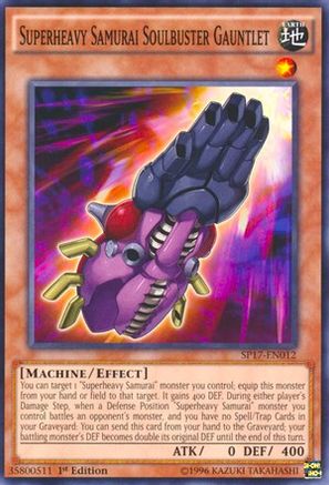 Superheavy Samurai Soulbuster Gauntlet (Starfoil) (SP17-EN012) - Star Pack - Battle Royal 1st Edition