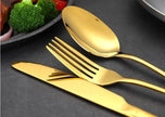 High-end tableware 24 piece set Cool Matching flatware