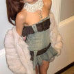 Women's Fashion Strapless Tube Top Mini Denim Club Dress