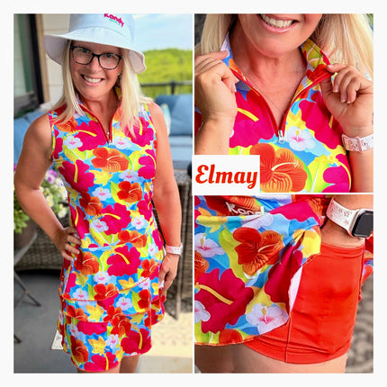 2026 “Elmay” Floral Print Par Tee Golf Dress