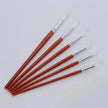 12Pcs  Lot Round Shape Nylon Hair Wooden Handle Paint Brush Set Tool For Art School Watercolor Acrylic Painting