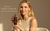 Huile de Jojoba 100% Bio Canadian Grace – Pressée à froid, pure et de première qualité pour une hydratation de la peau et des cheveux plus sains et plus volumineux.