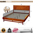 Elara Solid Wood Bed Frame