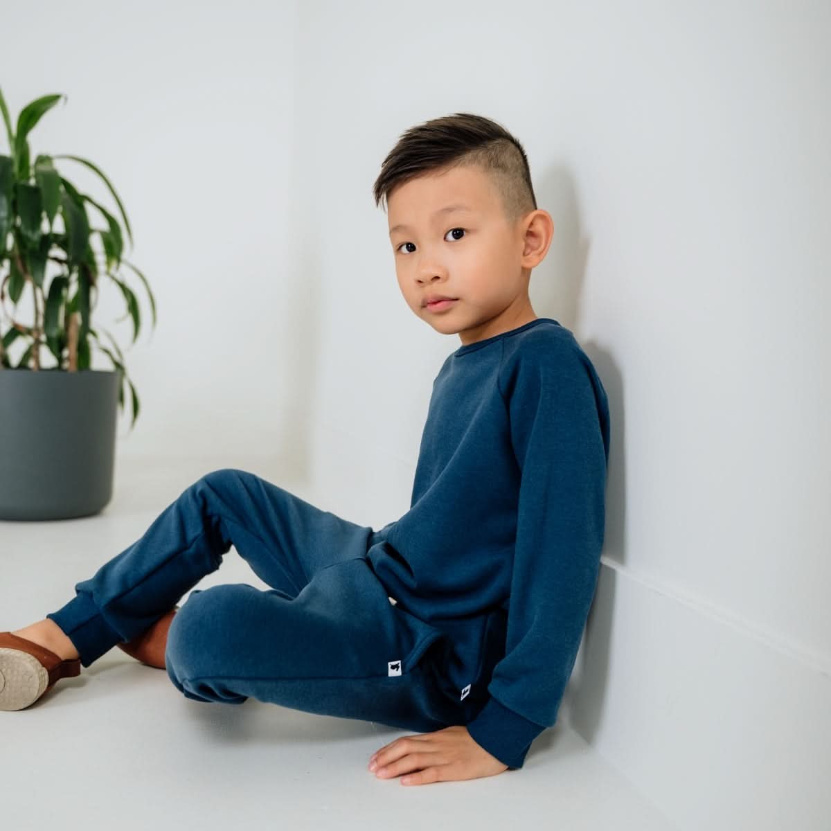 Baby/Kids' Bamboo Fleece Raglan Pullover | Cranberry