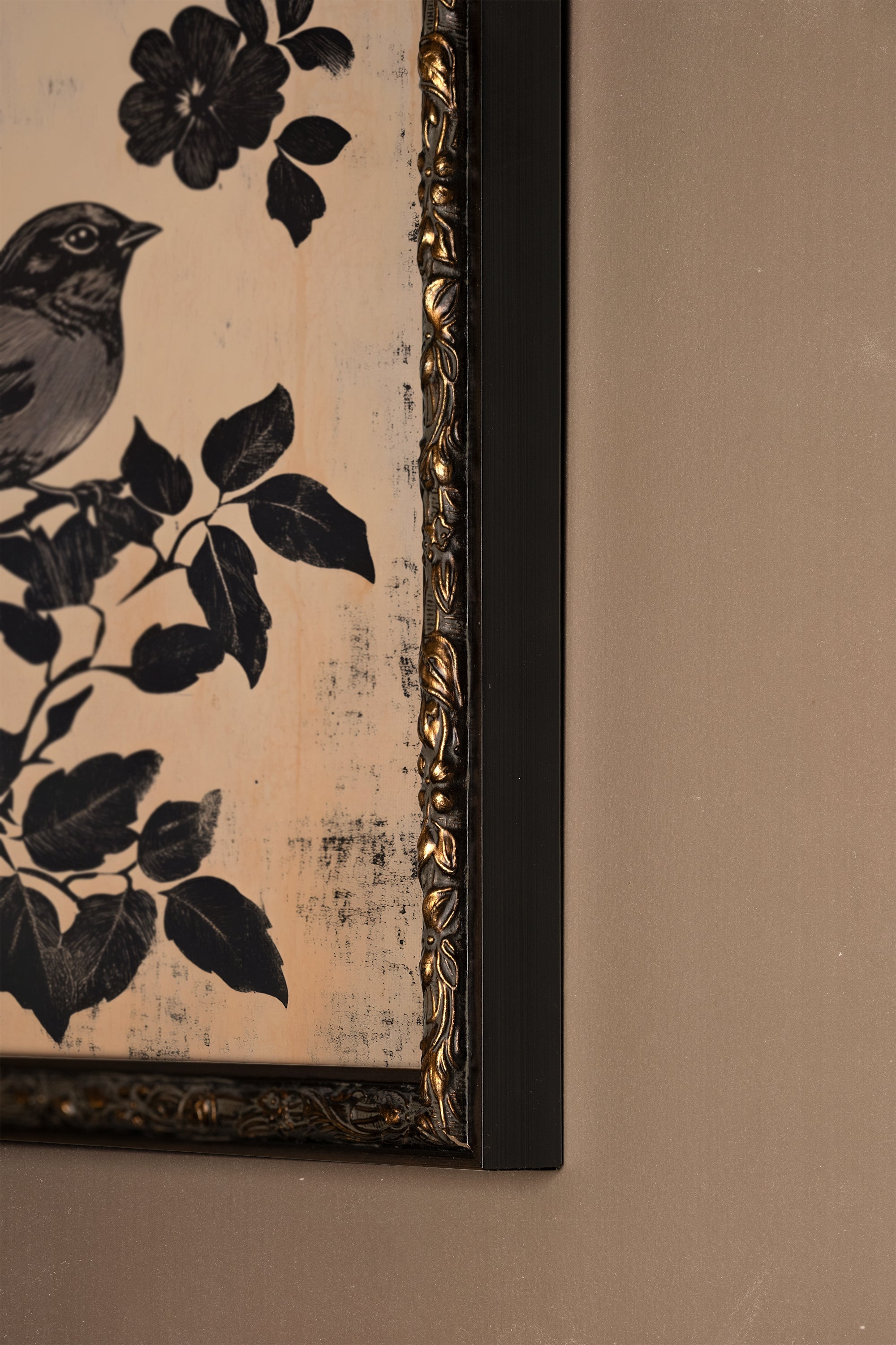 LES SECRETS DU VENT, CADRE VINTAGE BRONZE
