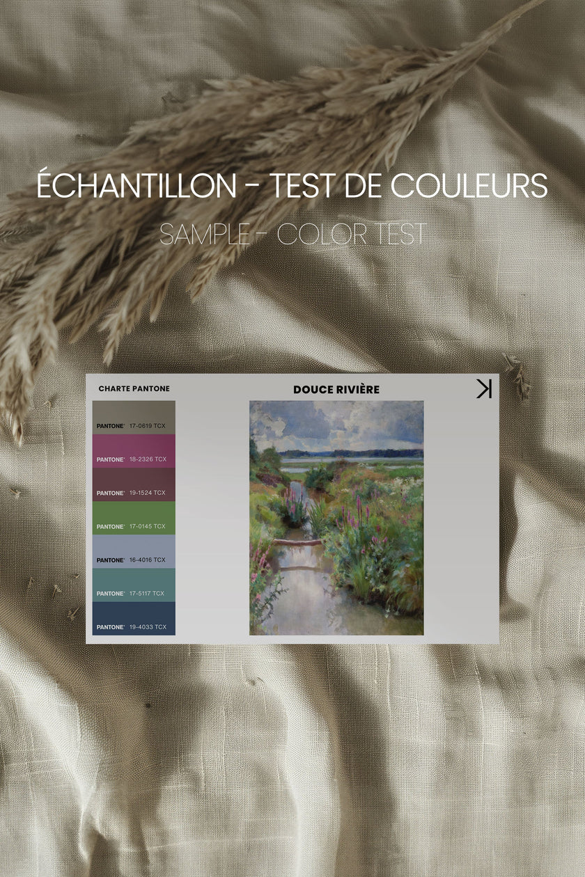 DOUCE RIVIÈRE, Oeuvre sur toile étirée