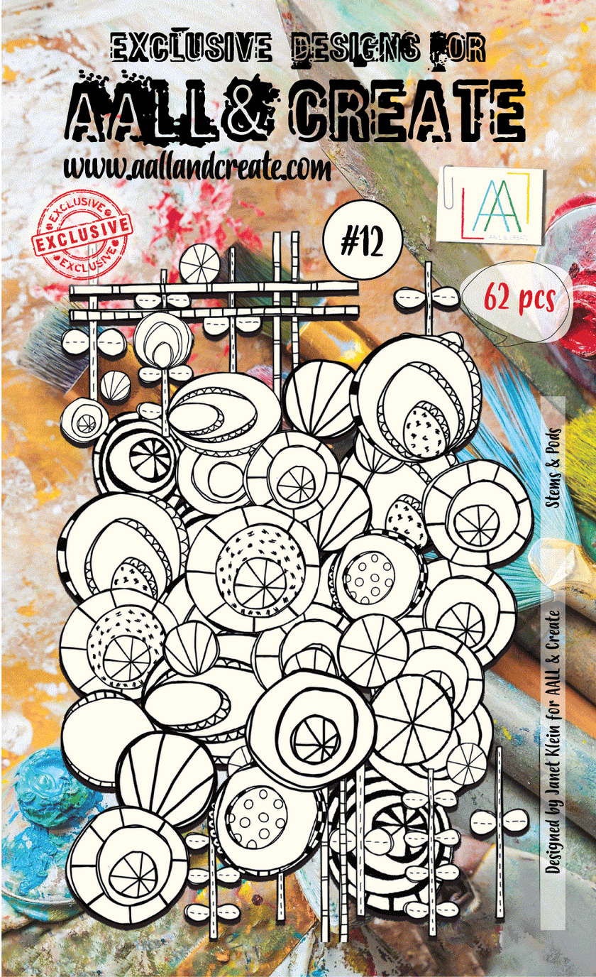 AALL and Create Ephemera - 012 - Stems & Pods - White