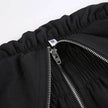 Solid Color High-waisted Zipper V Loose Straight Pocket Street fashion Cargo Pants Women