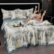 Printed Washed Tencel Summer Cooling Duvet Four-piece Set