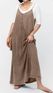 New Suspender Leisure Denim mum loose long Dress