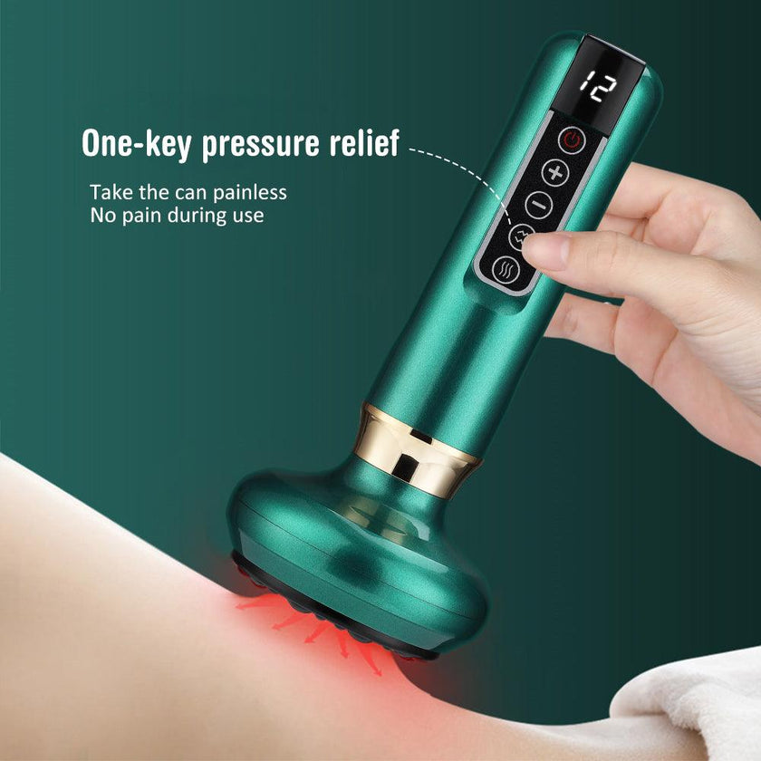 Electric Vacuum Cupping Massager – Gua Sha Body Massager with Infrared Heat