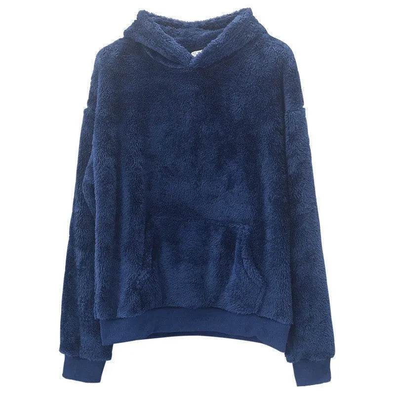 Sweatshirt With Pockets – Warm Winter Loose Pullover for Men