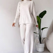 Turtleneck Suit – Stylish Casual Loose-Fit Long Sleeve Outfit
