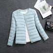 Women's Lightweight Short Inner-wear Round-neck Thermal Jacket