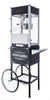 12oz Black Canadian Commercial Popcorn Machine with Stand