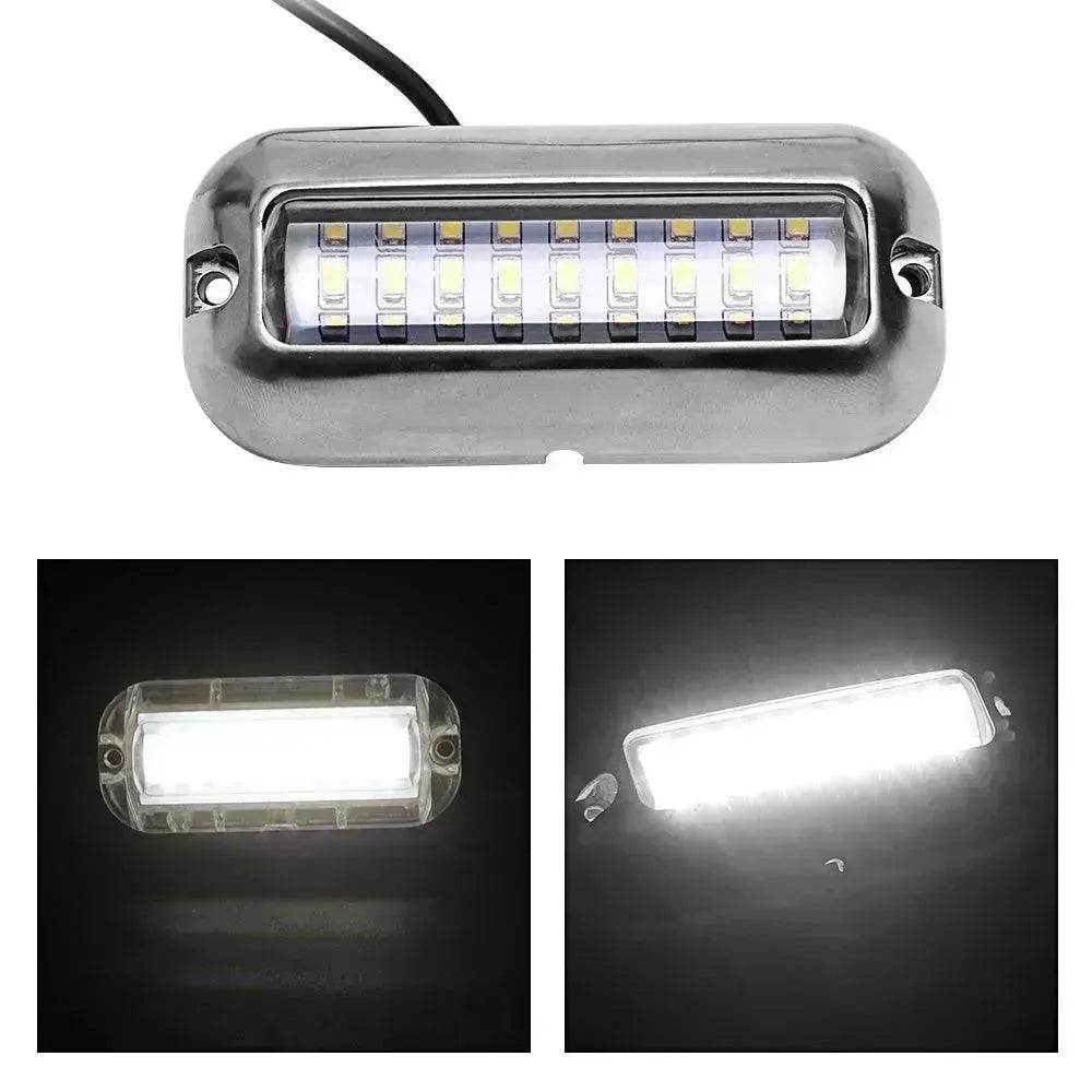 12V led 27 LED marine stainless steel lamp With extension Cable