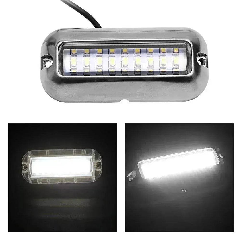 12V led 27 LED marine stainless steel lamp With extension Cable