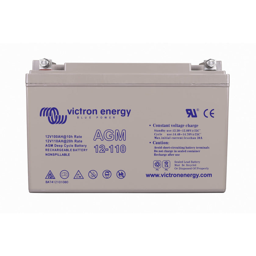Victron Energy – 12V/110Ah Deep Cycle AGM Battery - Group 31 | BAT412101084
