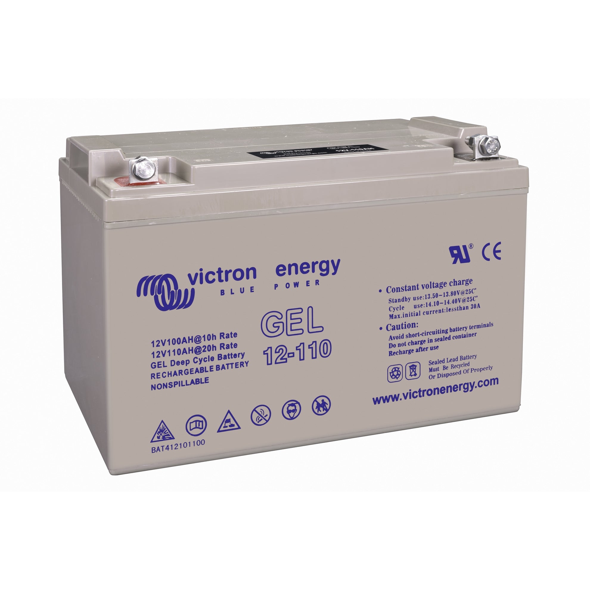 Victron Energy – 12V/110Ah Deep Cycle Gel Battery - Group 31 | BAT412101104