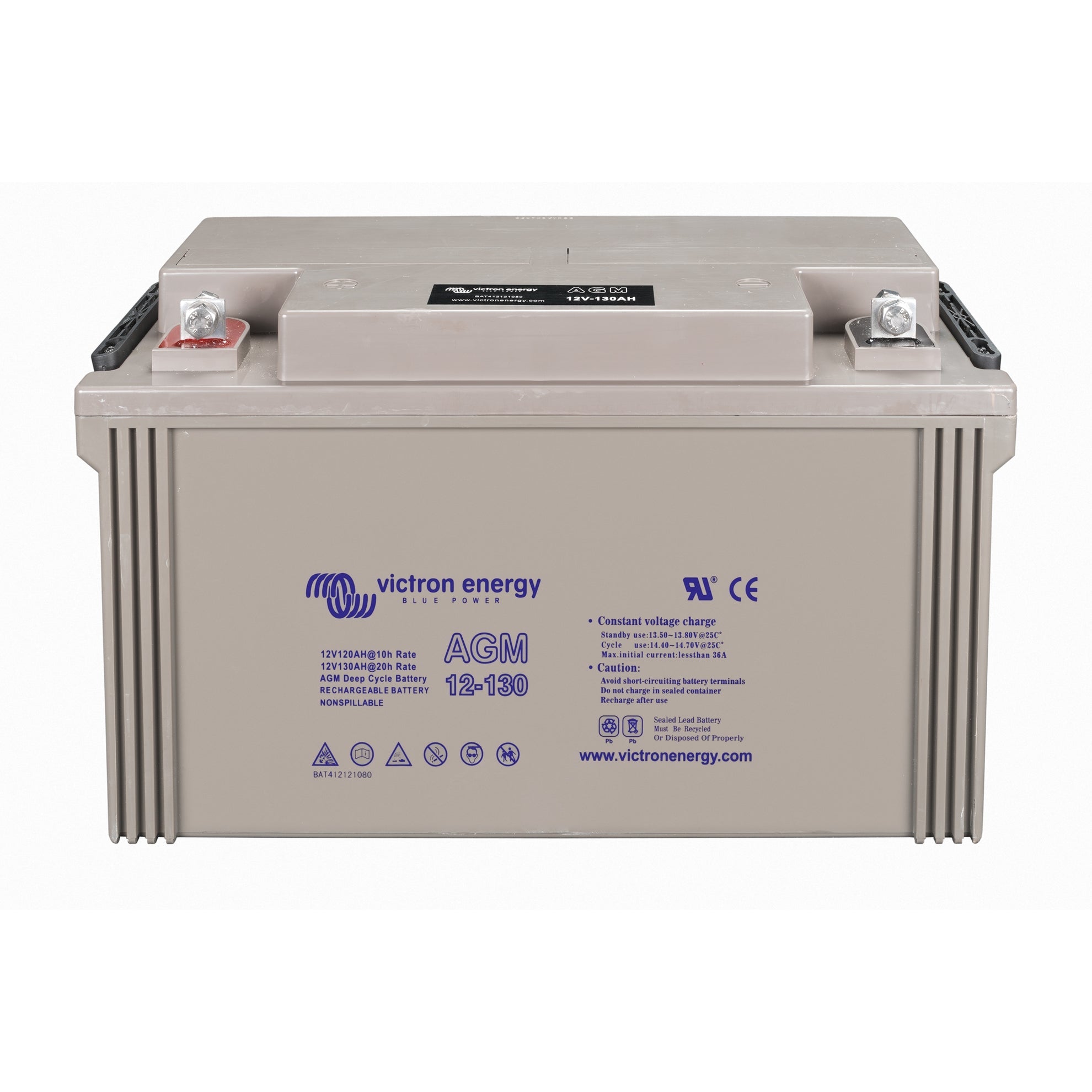 Victron Energy – 12V/130Ah Deep Cycle AGM Battery | BAT412121084