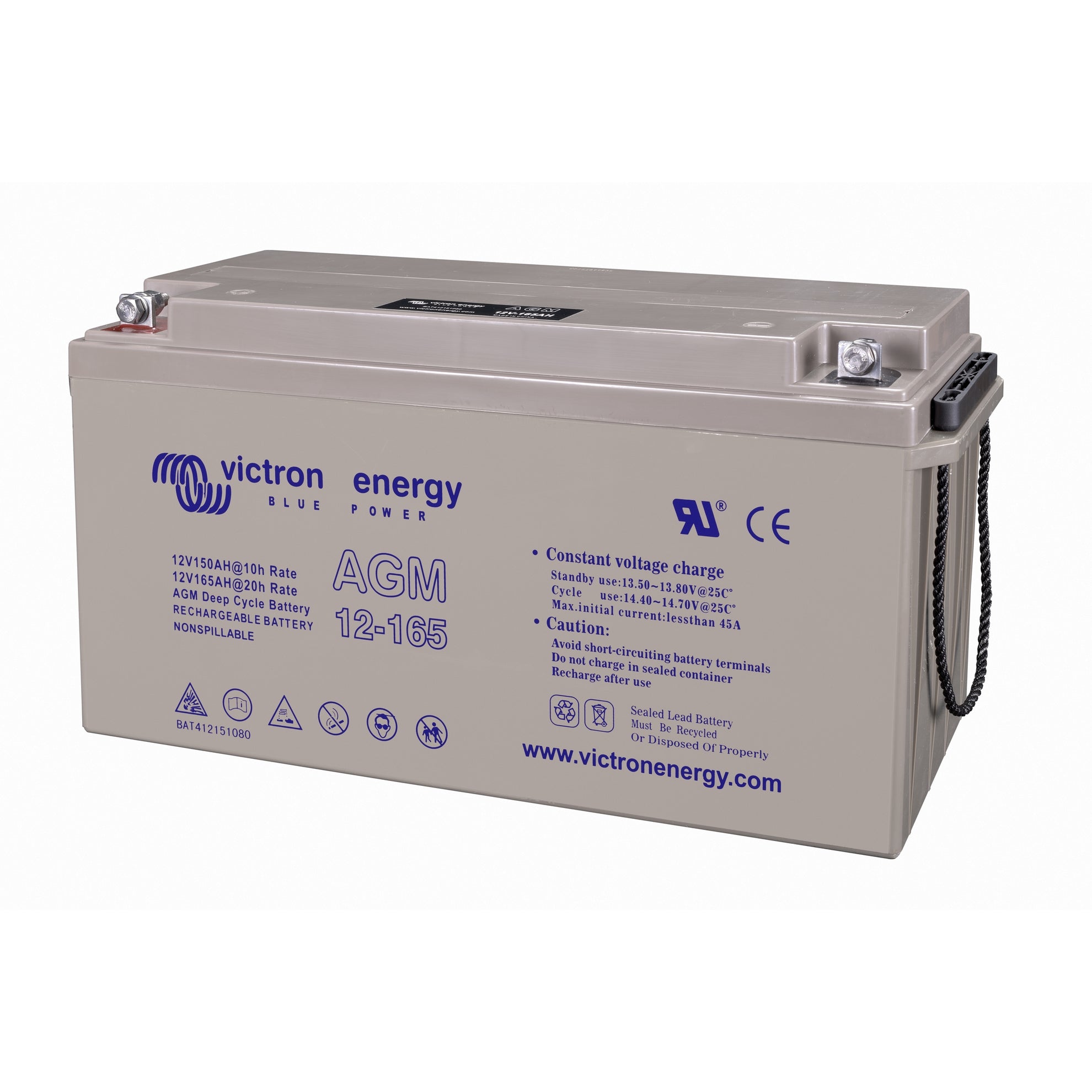 Victron Energy – 12V/165Ah Deep Cycle AGM Battery | BAT412151084