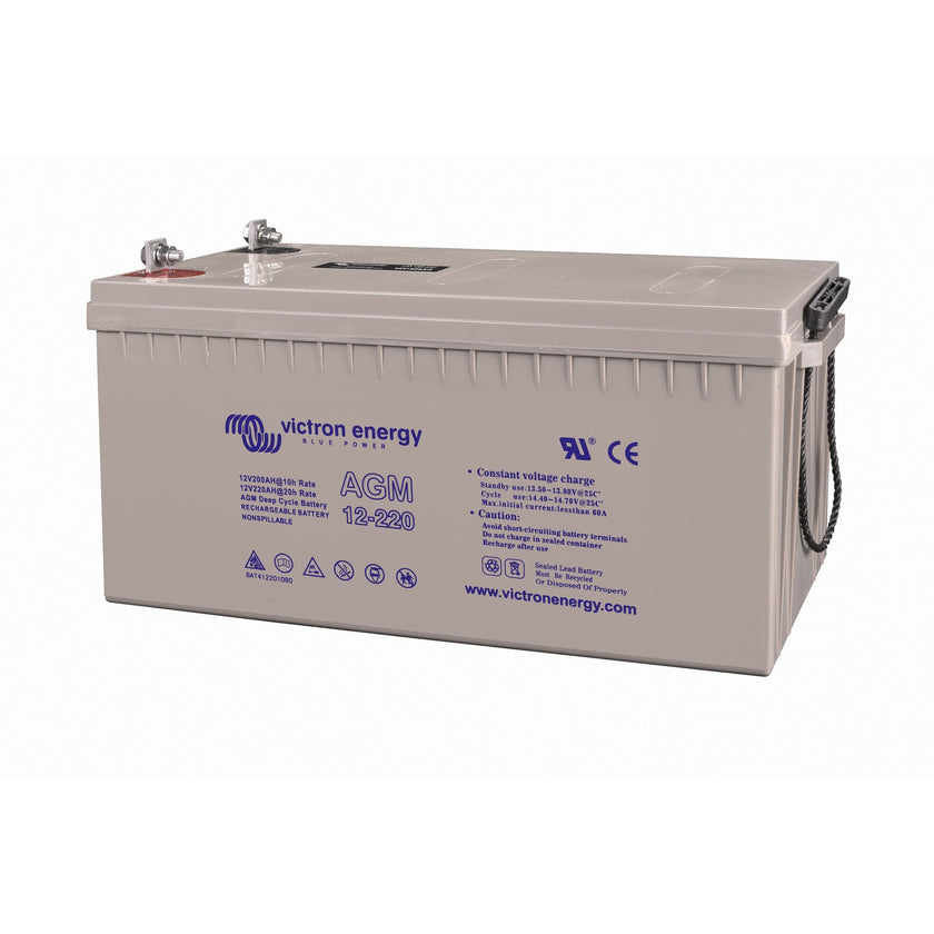 Victron Energy – 12V/220Ah Deep Cycle AGM Battery - Group 8D | BAT412201084
