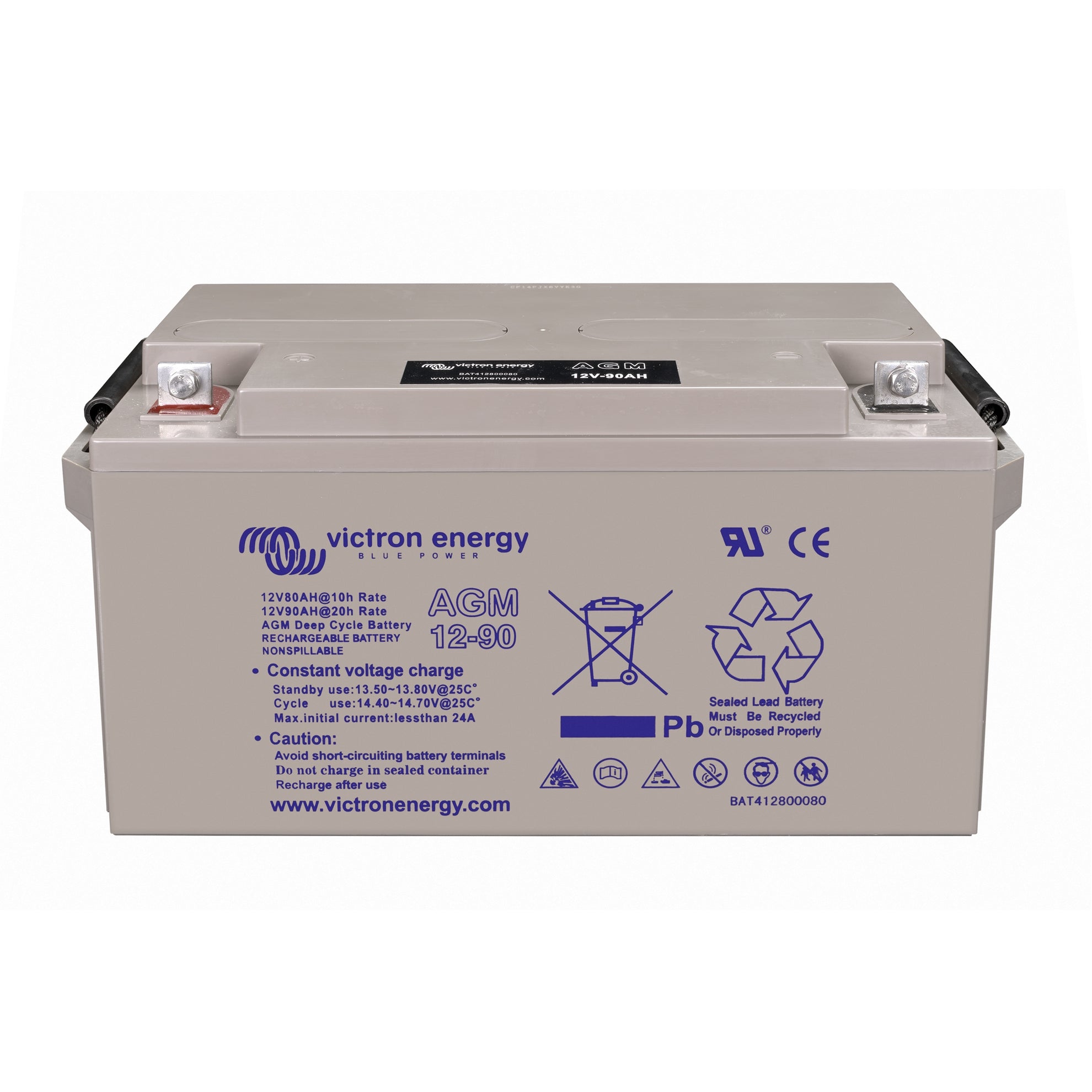 Victron Energy – 12V/90Ah Deep Cycle AGM Battery | BAT412800084