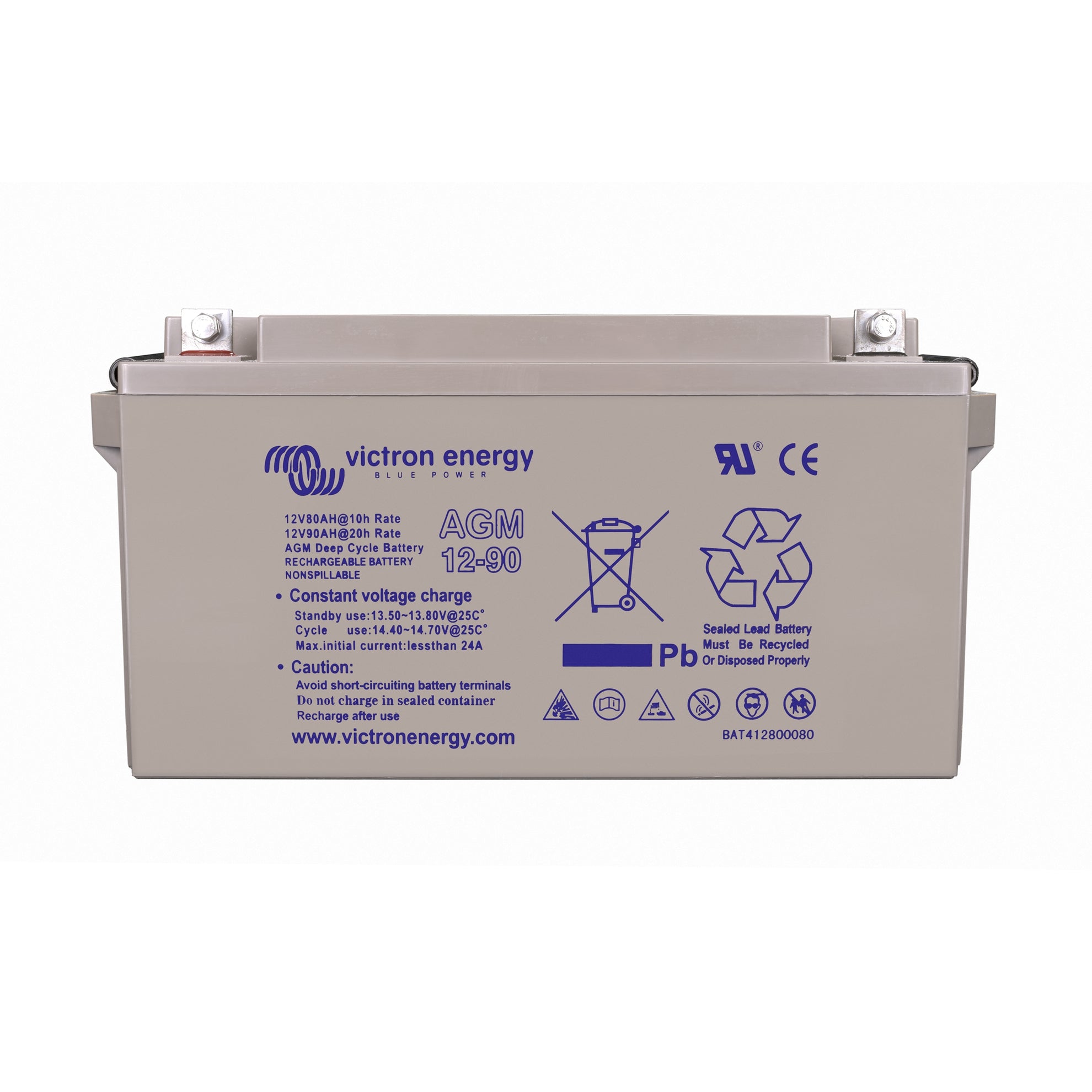 Victron Energy – 12V/90Ah Deep Cycle AGM Battery | BAT412800084