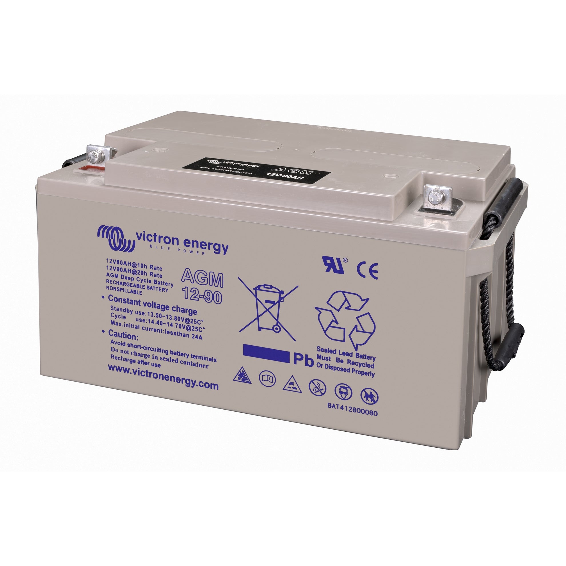 Victron Energy – 12V/90Ah Deep Cycle AGM Battery | BAT412800084