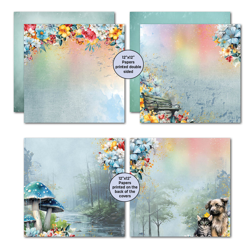 3Quarter Designs Tomorrow's Rainbow 12x12 Design Paper & Diecuts Set