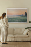 LUEUR DU MATIN, Oeuvre sur toile étirée
