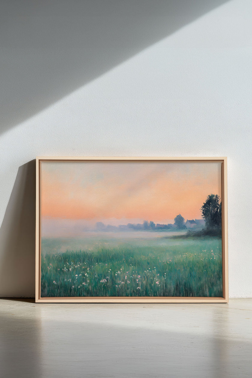 LUEUR DU MATIN, Oeuvre sur toile étirée