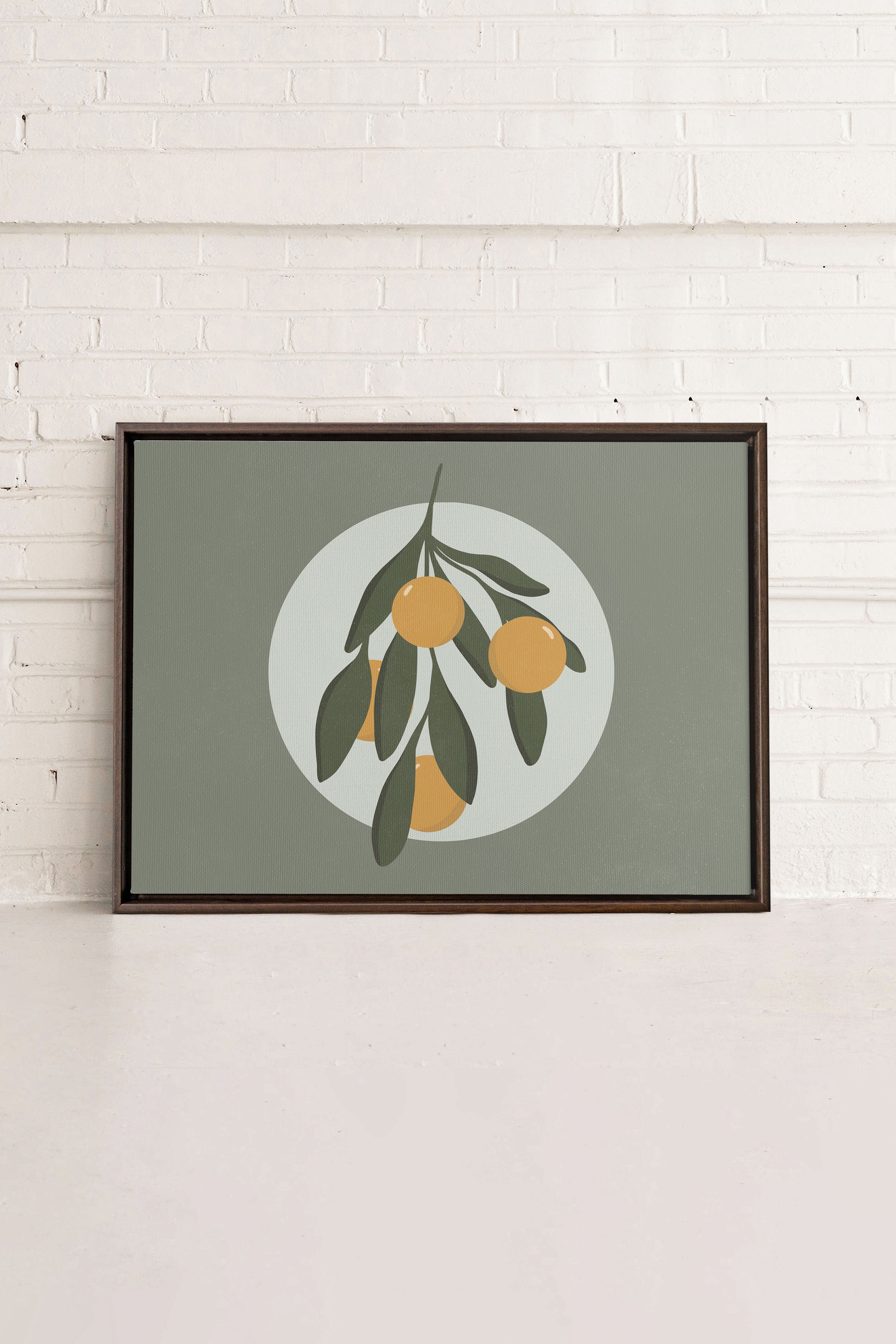 LUNAR CITRUS, Oeuvre sur toile étirée