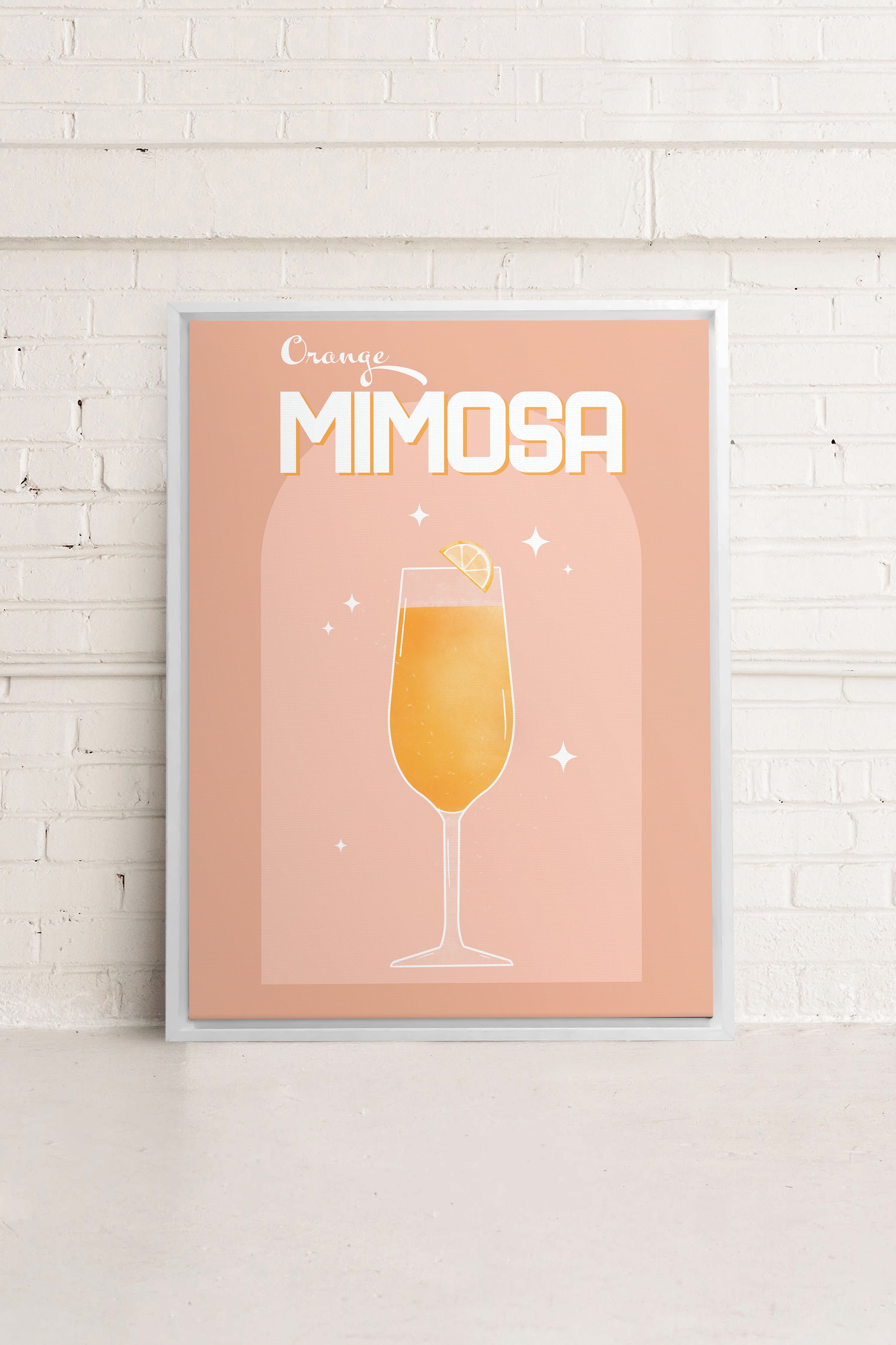 ORANGE MIMOSA, Oeuvre sur toile étirée