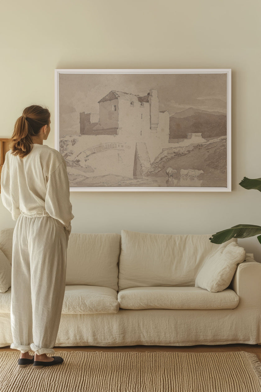 STONE AND STREAM, Oeuvre sur toile étirée