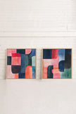 DUO ÉCLATS COLORÉS (2 Oeuvres sur toile étirée)
