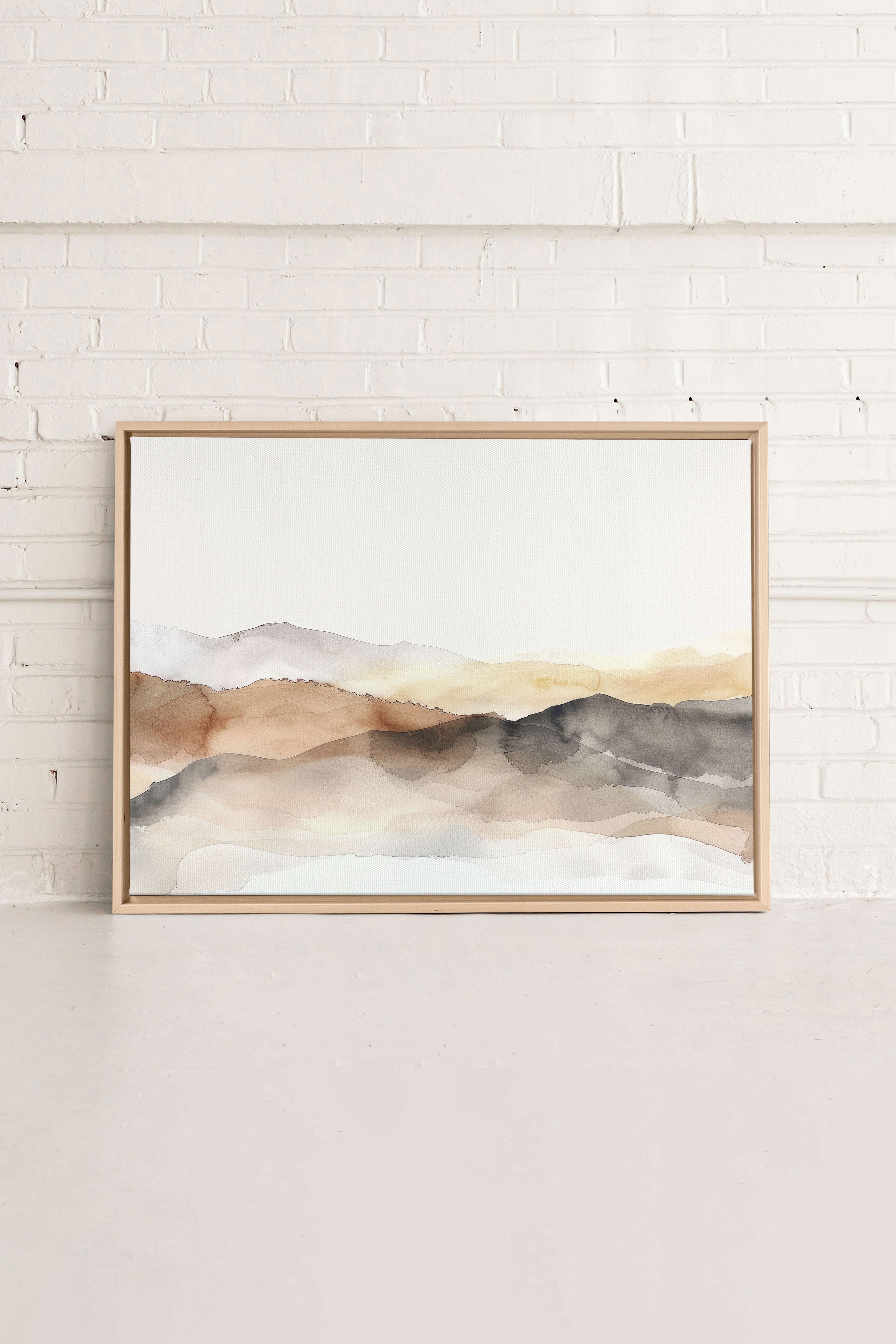 MUTED LINES, Oeuvre sur toile étirée