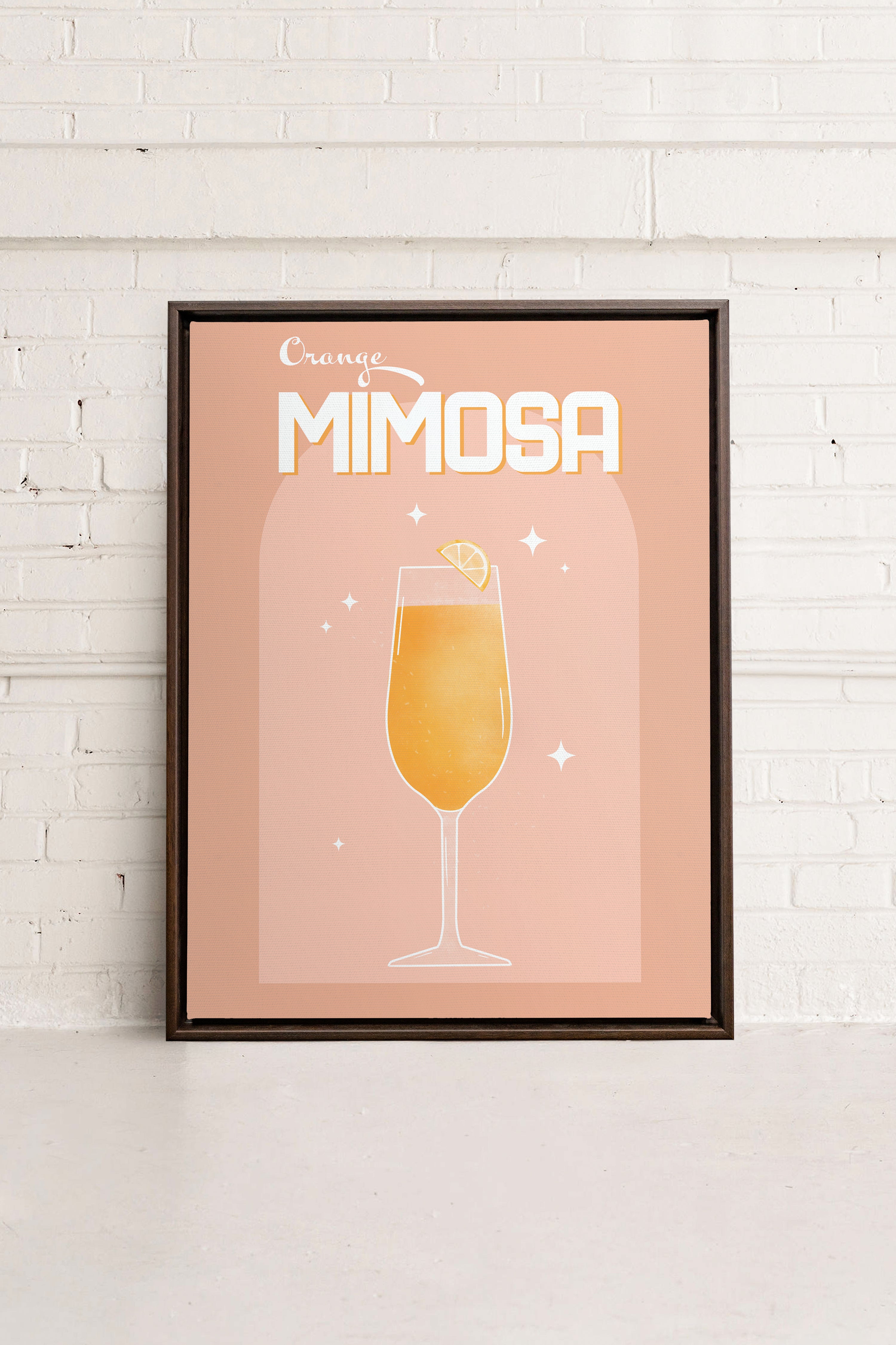 ORANGE MIMOSA, Oeuvre sur toile étirée