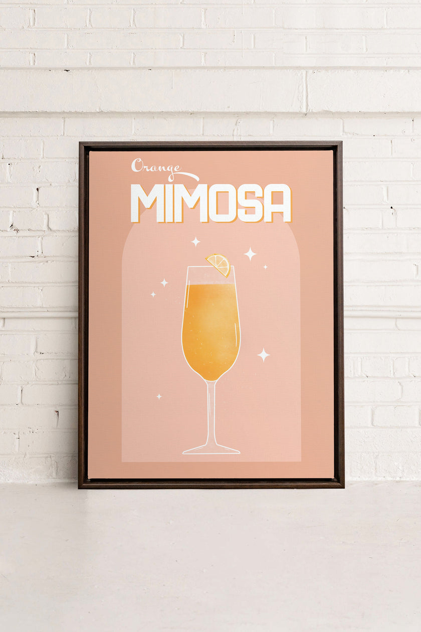 ORANGE MIMOSA, Oeuvre sur toile étirée