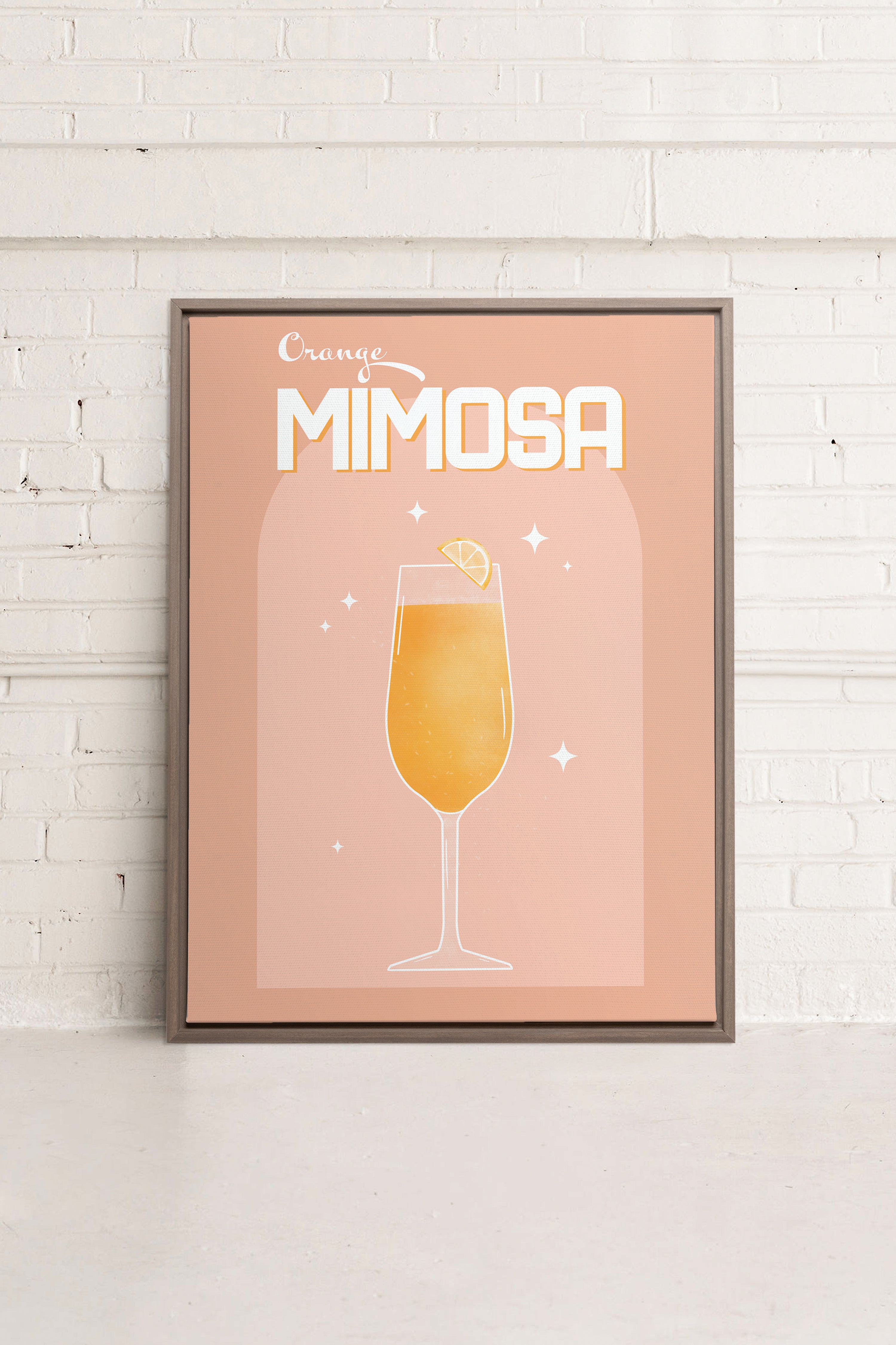 ORANGE MIMOSA, Oeuvre sur toile étirée